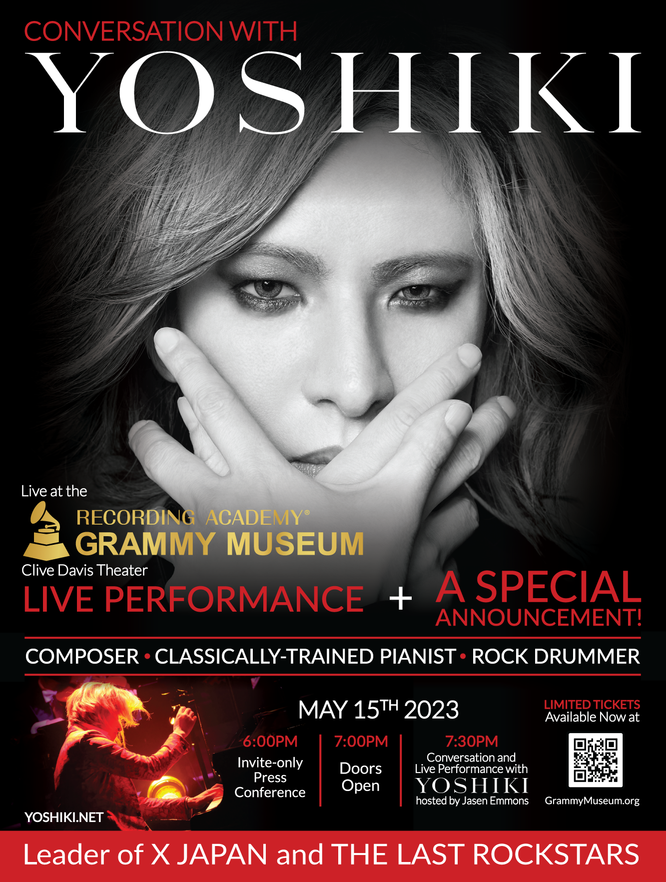 #YOSHIKI Classical World Tour パス YOSHIKI CLASSICAL 10th Anniversary World Tour with Orchestra